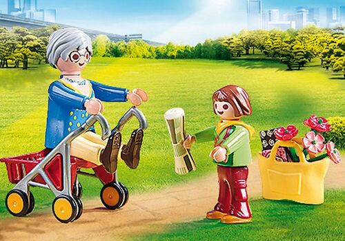 PLAYMOBIL ® 70194 ABUELA CON NIÑA