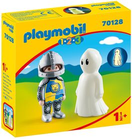 PLAYMOBIL - 1.2.3: CABALLERO CON FANTASMA