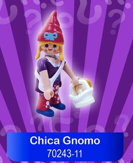 PLAYMOBIL 70243-11 SOBRE SORPRESA SERIE 17 NIÑAS - CHICA GNOMO