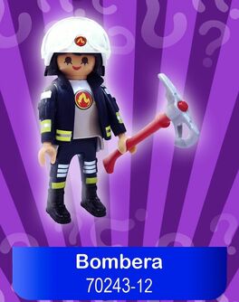 PLAYMOBIL 70243-12 SOBRE SORPRESA SERIE 17 NIÑAS - BOMBERA