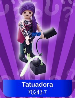 PLAYMOBIL 70243-7 SOBRE SORPRESA SERIE 17 NIÑAS - TATUADORA