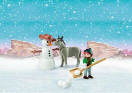 PLAYMOBIL 70398 MUÑECO DE NIEVE CON TRASQUI Y SEÑOR ZANAHORIA