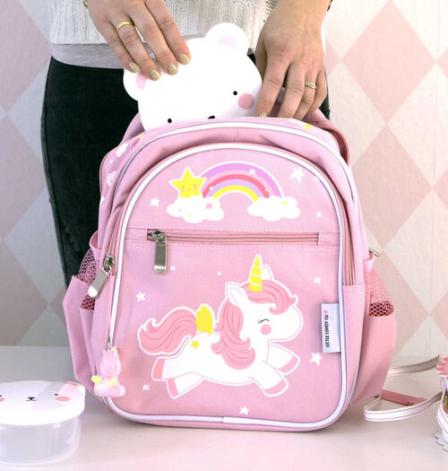 MOCHILA UNICORNIO A LITTLE LOVELY COMPANY - ROSA