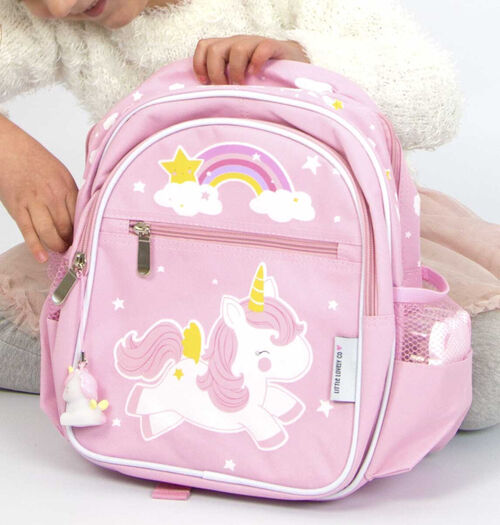MOCHILA UNICORNIO A LITTLE LOVELY COMPANY - ROSA