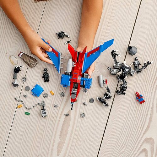76150 Jet Arácnido vs. Armadura Robótica de Venom LEGO®  Marvel? Super Heroes