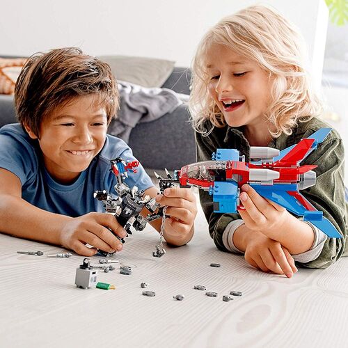 76150 Jet Arácnido vs. Armadura Robótica de Venom LEGO®  Marvel? Super Heroes