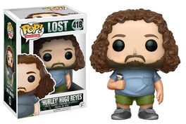 FK12030 Perdidos POP! Television Vinyl Figura -Hurley Hugo Reyes 9 cm