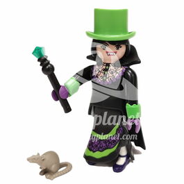 PLAYMOBIL 70370-12 SOBRE SORPRESA SERIE 18 NIÑAS - DAMA VAMPIRESA CON RATA