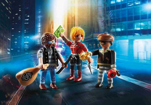PLAYMOBIL - SET FIGURAS LADRONES