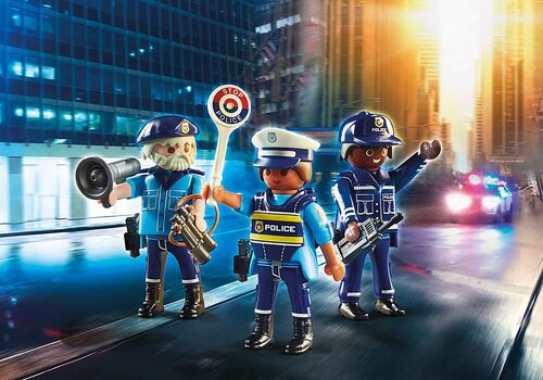 PLAYMOBIL - SET FIGURAS POLICÍA