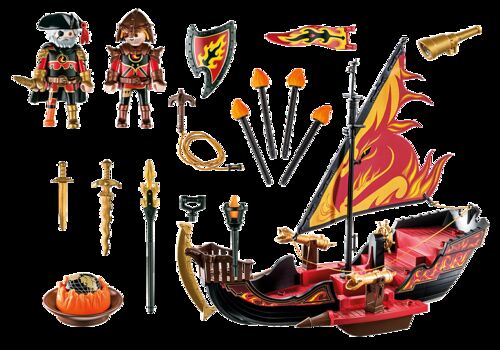PLAYMOBIL - NOVELMORE: BARCO DE LOS BANDIDOS DE BURNHAM