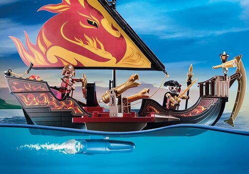 PLAYMOBIL - NOVELMORE: BARCO DE LOS BANDIDOS DE BURNHAM