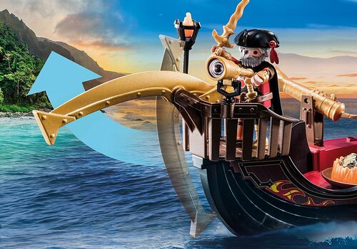 PLAYMOBIL - NOVELMORE: BARCO DE LOS BANDIDOS DE BURNHAM