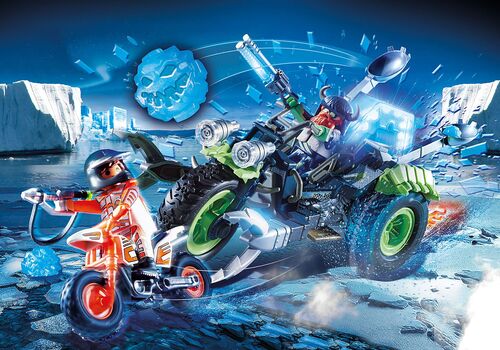 PLAYMOBIL - TOP AGENTS: REBELDES ÁRTICOS TRICICLO DE HIELO
