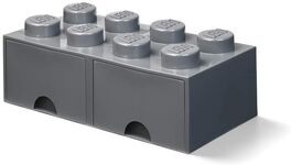 40061754 BRICK with 8 laces with drawers DARK GREY
