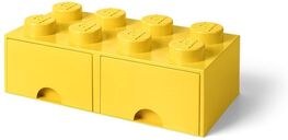 40061732 BRICK with 8 laces with drawers YELLOW
