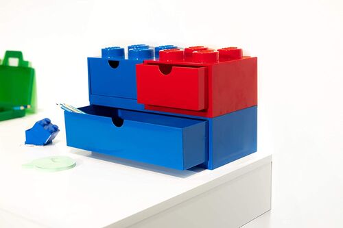 40211731 Desk drawer with 8 laces BLUE