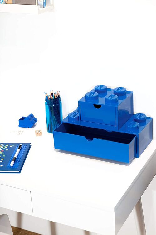 40211731 Desk drawer with 8 laces BLUE