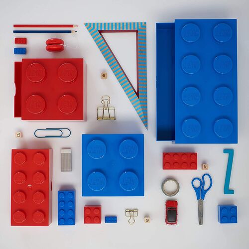 40211731 Desk drawer with 8 laces BLUE
