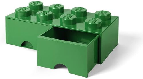 40061734 BRICK with 8 laces with drawers GREEN