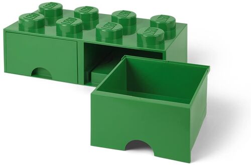 40061734 BRICK with 8 laces with drawers GREEN