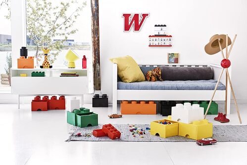 40061732 BRICK with 8 laces with drawers YELLOW