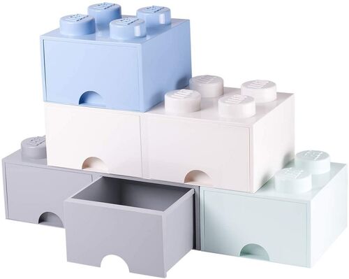 40051740 BRICK with 4 laces with drawer GRAY