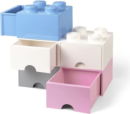 40051736 BRICK with 4 laces with drawer LIGHT BLUE