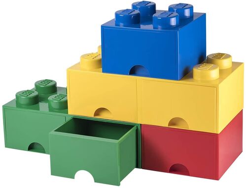 40051734 BRICK de 4 encajes con cajón VERDE