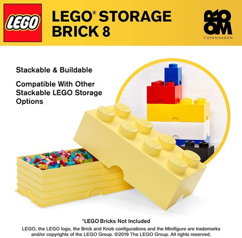 40041741 BRICK with 8 laces BABY YELLOW