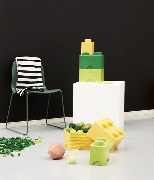 40031220 BRICK with 4 laces GREEN LIME