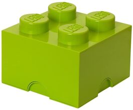 40031220 BRICK with 4 laces GREEN LIME