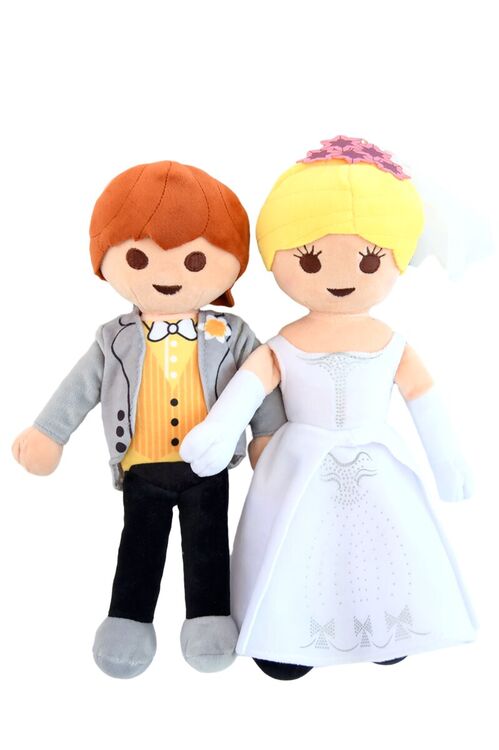 PELUCHE PLAYMOBIL - PAREJA DE NOVIOS EDICIÓN DELUXE 30 CM