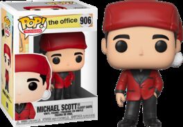 FUNKO POP! THE OFFICE - MICHAEL COMO SANTA CON CLASE, REF: 43430, Nº 906 (Unidad Única - No admite devolución, ver fotos reales del producto)