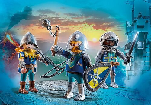 PLAYMOBIL - SET 3 CABALLEROS DE NOVELMORE