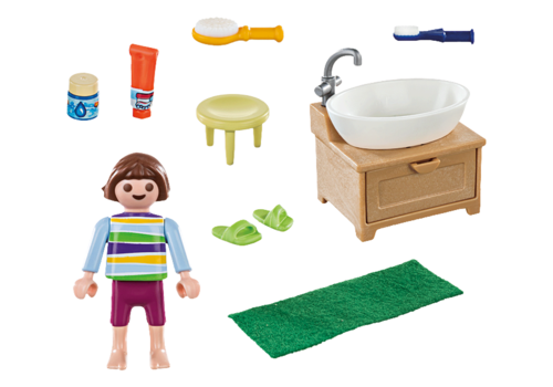 PLAYMOBIL 70301 NIÑA CON LAVABO