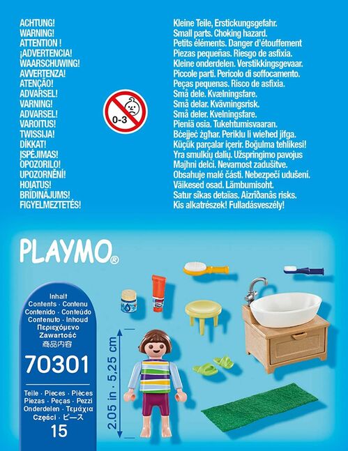 PLAYMOBIL 70301 NIÑA CON LAVABO