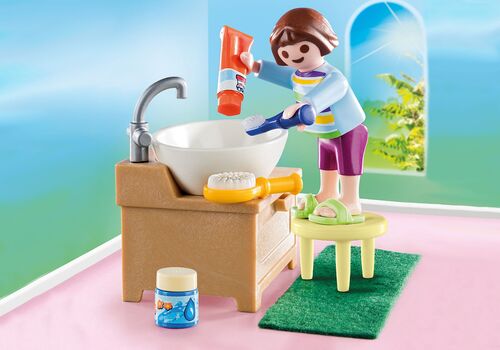 PLAYMOBIL 70301 NIÑA CON LAVABO