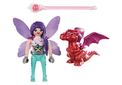 PLAYMOBIL - HADA CON BEBÉ DRAGÓN