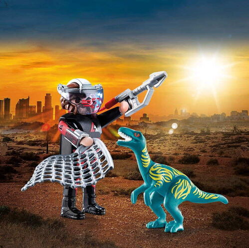PLAYMOBIL - DUO PACK VELOCIRAPTOR Y SAQUEADOR