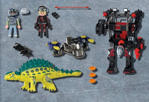 PLAYMOBIL - DINO RISE: SAICHANIA, DEFENSA DEL LUCHADOR