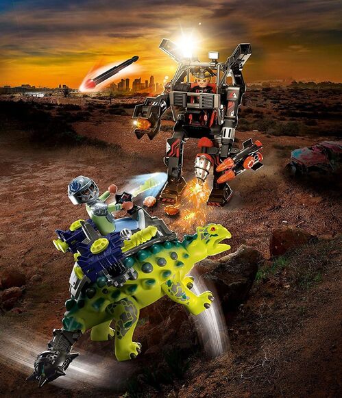 PLAYMOBIL - DINO RISE: SAICHANIA, DEFENSA DEL LUCHADOR