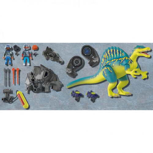 PLAYMOBIL - DINO RISE: SPINOSAURUS, DOBLE PODER DE DEFENSA