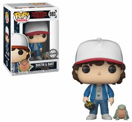 FK24363 Stranger Things Pop! TV - Figura Dustin con bebé Dart - Exclusivo