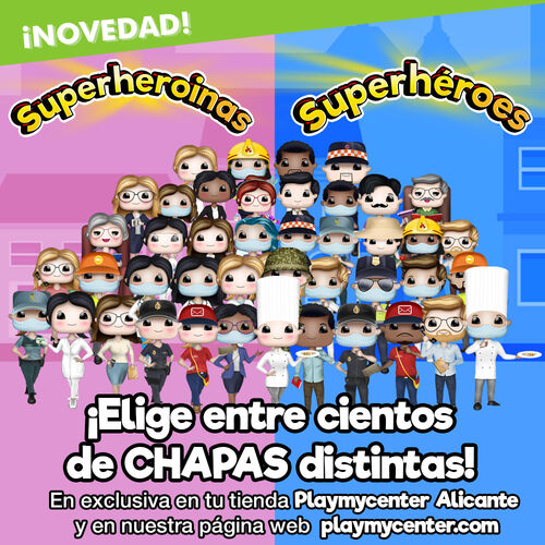 Chapa Superhéroes! - Médico con Mascarilla 5HCM2