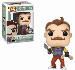 FK24799 Hello Neighbour Pop! Games - Figura The Neighbour con Hacha y Cuerda - Exclusivo