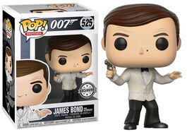 FK24933 James Bond Funko Pop! Movies - Figura Roger Moore (traje blanco) - Exclusivo