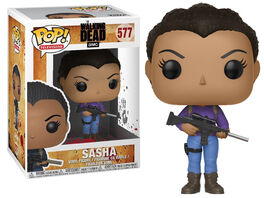 FUNKO POP! THE WALKING DEAD - SASHA, REF: 25205, Nº577 (Unidad Única - No admite devolución, ver fotos reales del producto)