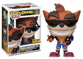 FK25647 Crash Bandicoot Pop! Games - Figura Crash Bandicoot con traje de motorista - Exclusivo