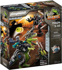 PLAYMOBIL - DINO RISE: T-REX, BATALLA DE LOS GIGANTES